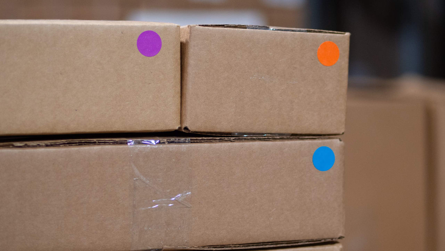 Sunburst Systems 7062 Color Coding Dots 1000 Count Label Sticker, Color Sticker dots, Blank Price Sticker, Office and Classroom Supplies, Orchid