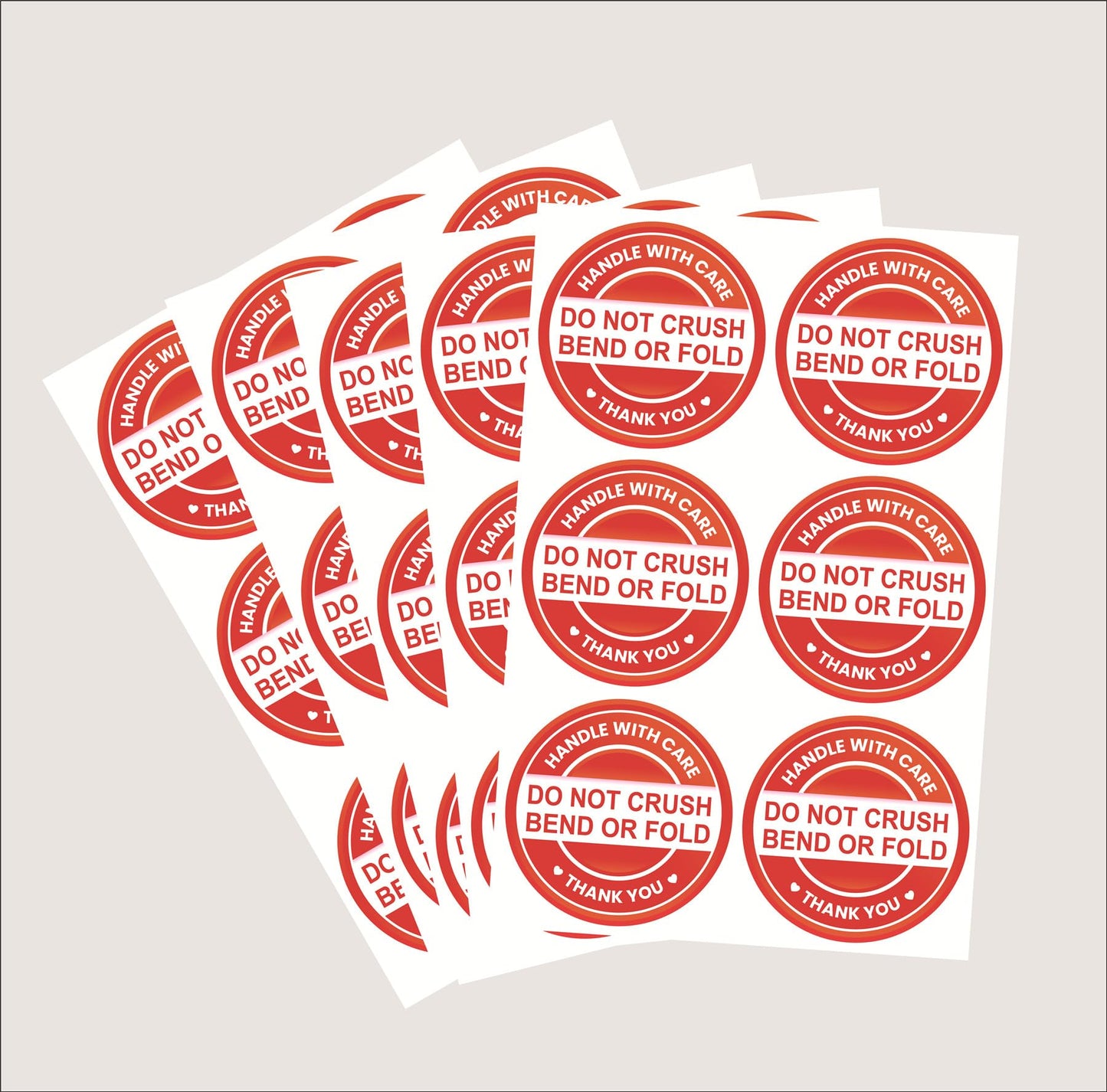 DO Not Crush Bend Shipping Sticker,2inch 300pcs Red Do Not Crush Shipping Sticker for Envelop Package