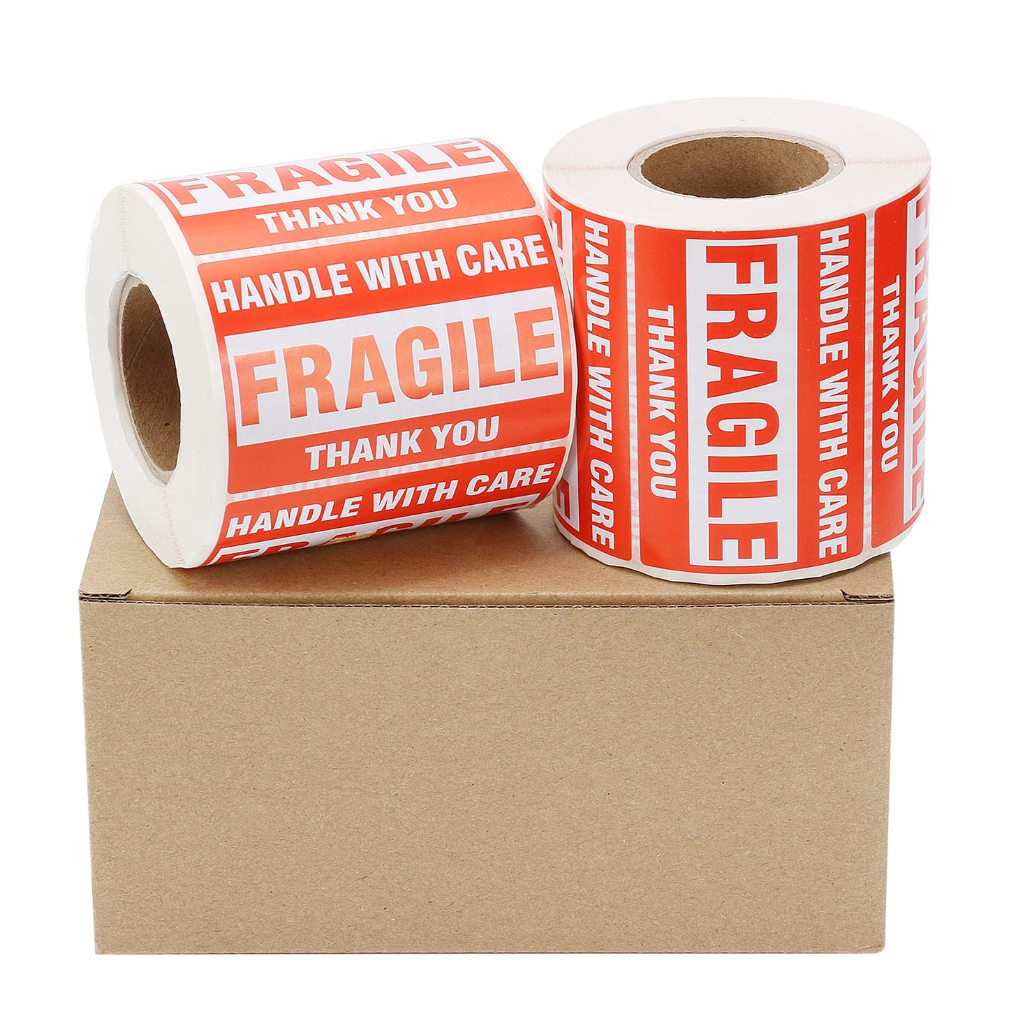 9527 Product 2'' x 3'' Fragile Stickers with Care Warning - Shipping Labels Stickers,500 Labels/Roll, 1 Roll