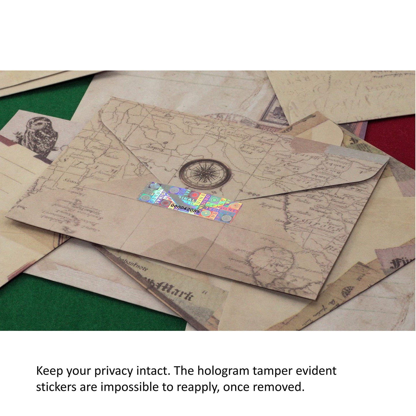 210 Tamper Proof Stickers, Tamper Evident Stickers. Genuine Original Holographic Security Seal, Tamper Resistant Hologram Foil Tape Feature with Serial Numbers. Strong Adhesive. (210 Stickers) 210 Stickers