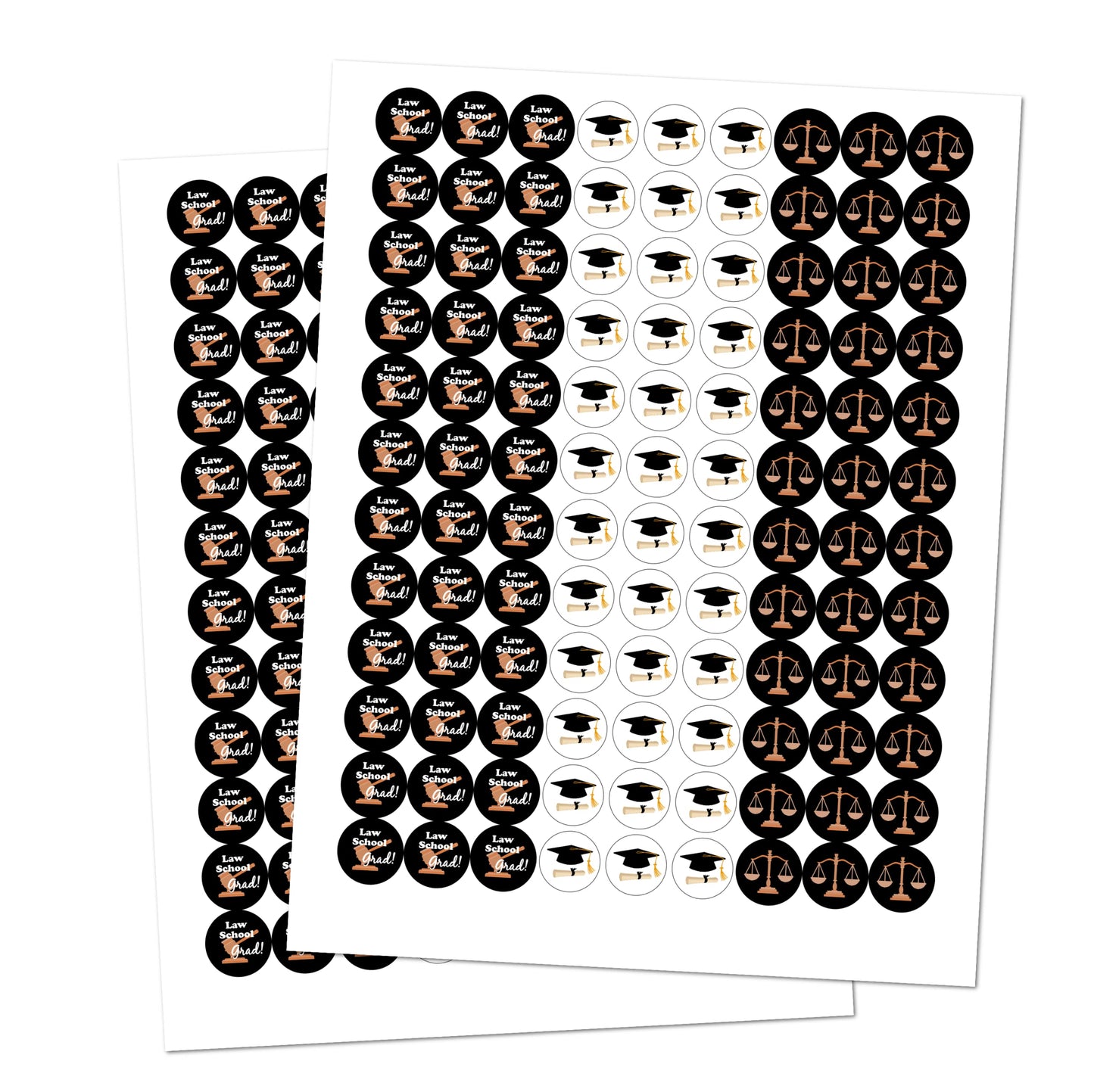 216 Law School Graduation Party Kisses Stickers Labels, Lawyer School Grad Party Decorations. Candy NOT Included. Made in USA