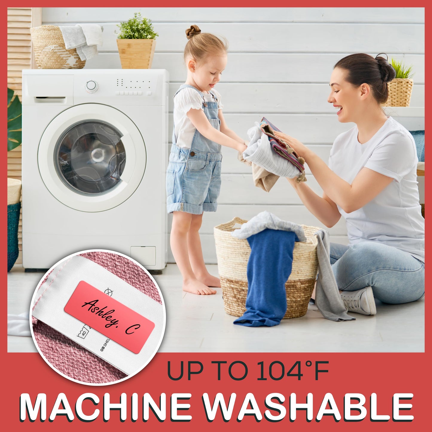Self-Adhesive Clothing Labels for Garment Label Only: 80-Pcs Peel & Stick PVC Sticker Decals, 1.2-Inch by 0.6-Inch, 5 Colors, Machine Washable, Durable, Easy to Apply, DIY Custom (1 X 0.4 Inches) 1 X 0.4 Inches