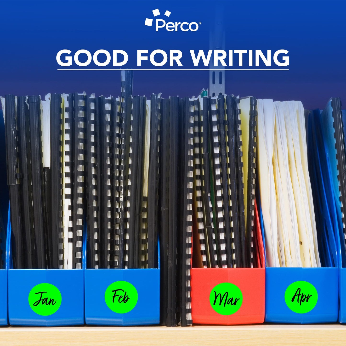 Perco Fluorescent Green 2-Inch Round Circle Dot Sticker Labels with Permanent Adhesive - 500 Labels per Roll - Vibrant Colors, Strong Adhesion - Made in USA 1 Roll