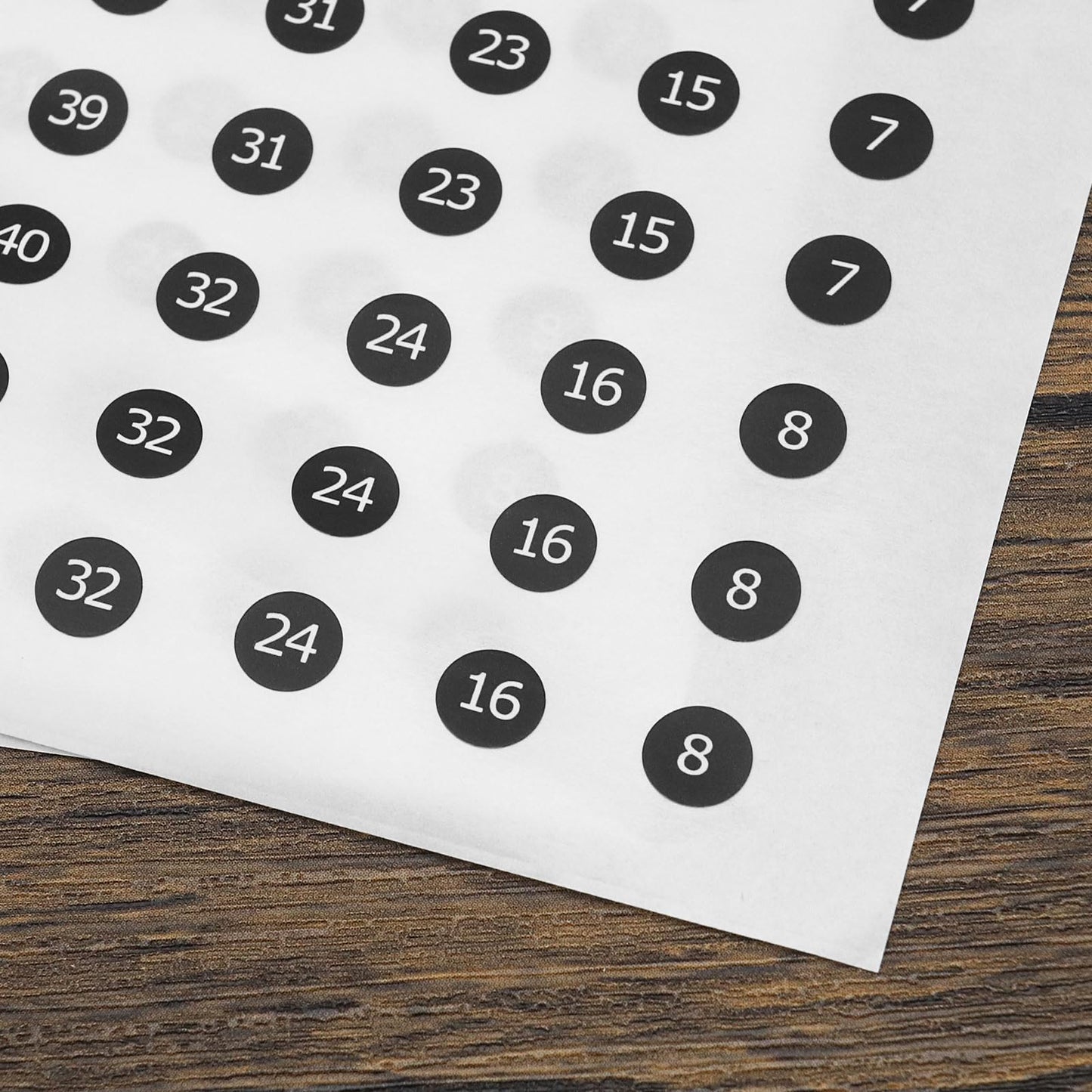 12Pcs Electrical Panel Stickers & 4 Round Number Stickers - Self-Adhesive Circuit Breaker Directory Signs & Fuse Box Labels