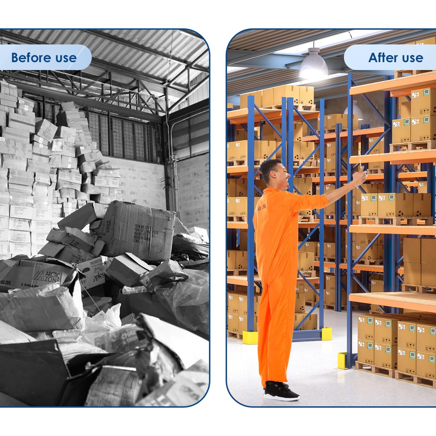 YunBo QR Code Labels Scannable Stickers for Storage Bins—on iOS & Android App(UcodeLabel)- 50 Labels.RED Red-50labels