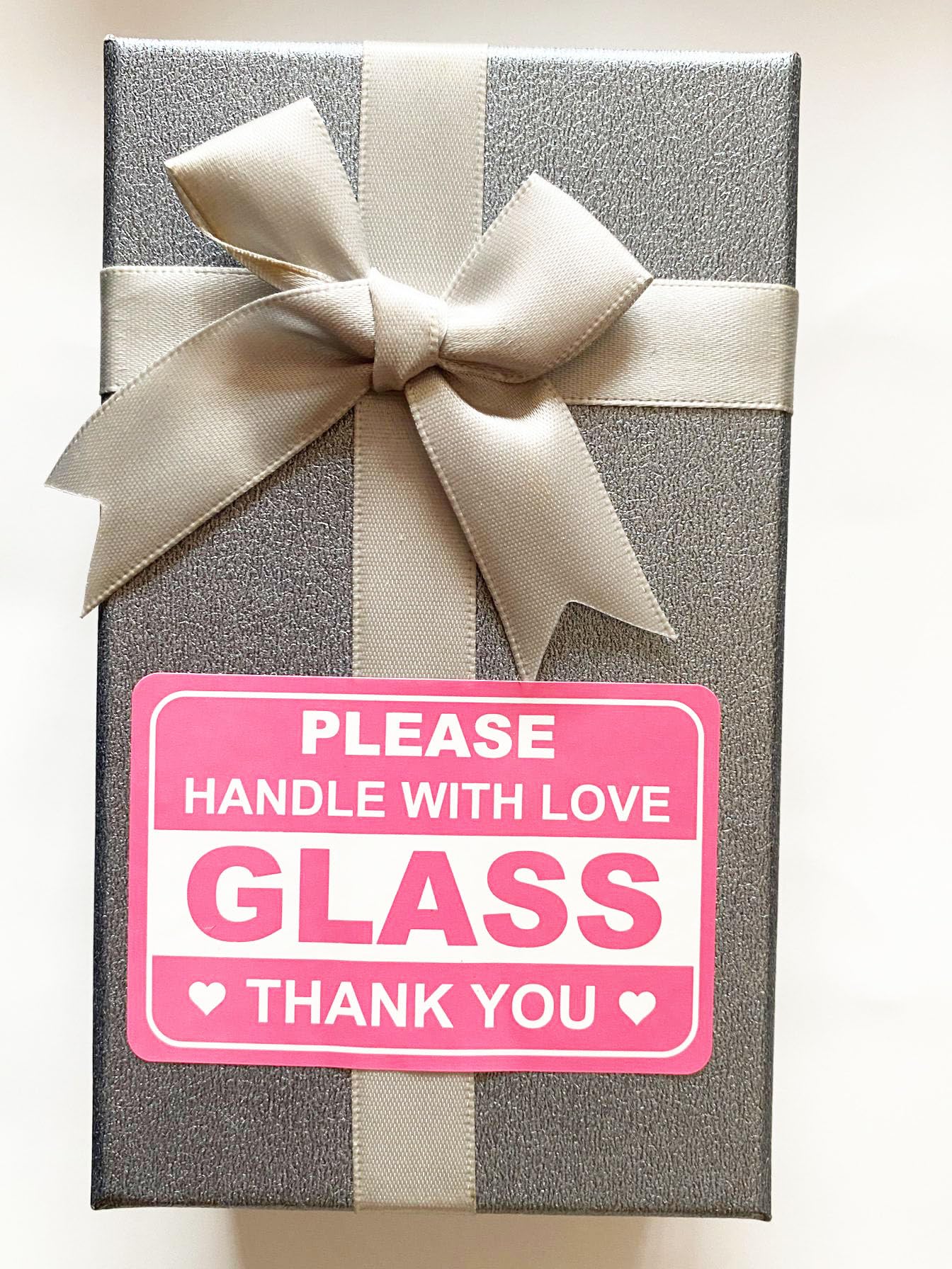 2"x3" 200 PCS Pink Glass Sticker Fragile Handle with Love Labels Stickers Shipping Mailing Cartons Envelops Adhesive Labels 50 Sheets-Poskornwel