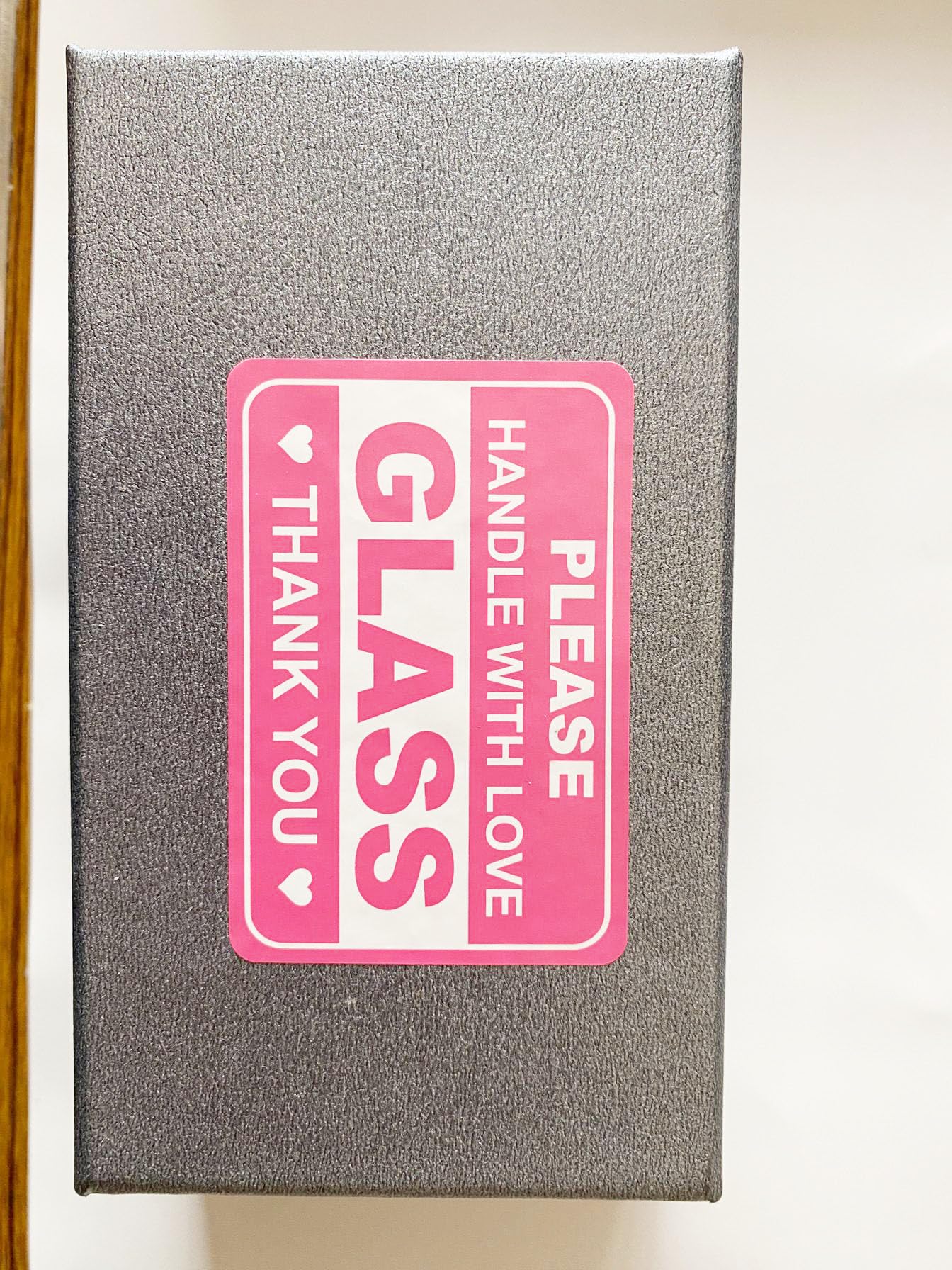 2"x3" 200 PCS Pink Glass Sticker Fragile Handle with Love Labels Stickers Shipping Mailing Cartons Envelops Adhesive Labels 50 Sheets-Poskornwel
