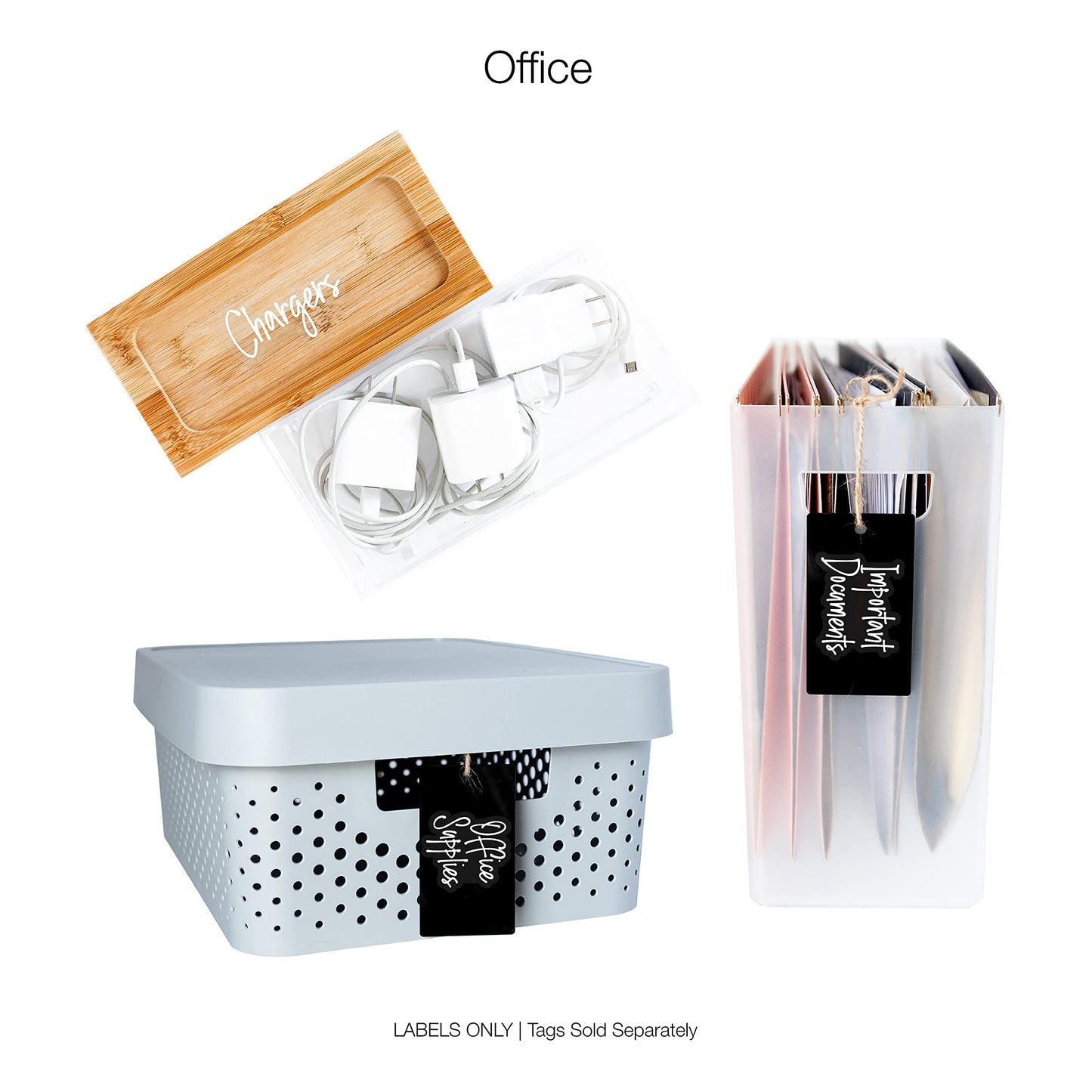 White Pantry Labels for Containers, 385 Preprinted Household Organizing Stickers and Kitchen Food Storage Container Labels White Script Pantry Labels
