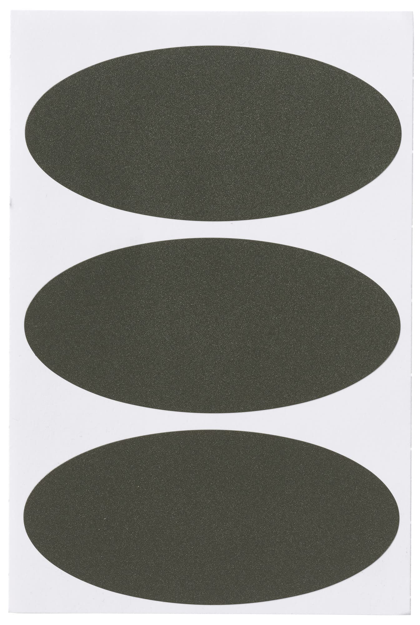 Avery Chalkboard Labels, 1.75" x 3.75" Oval Labels, Black, Non-Printable, 12 Blank Labels Total (73363) 12 Count (Pack of 1)