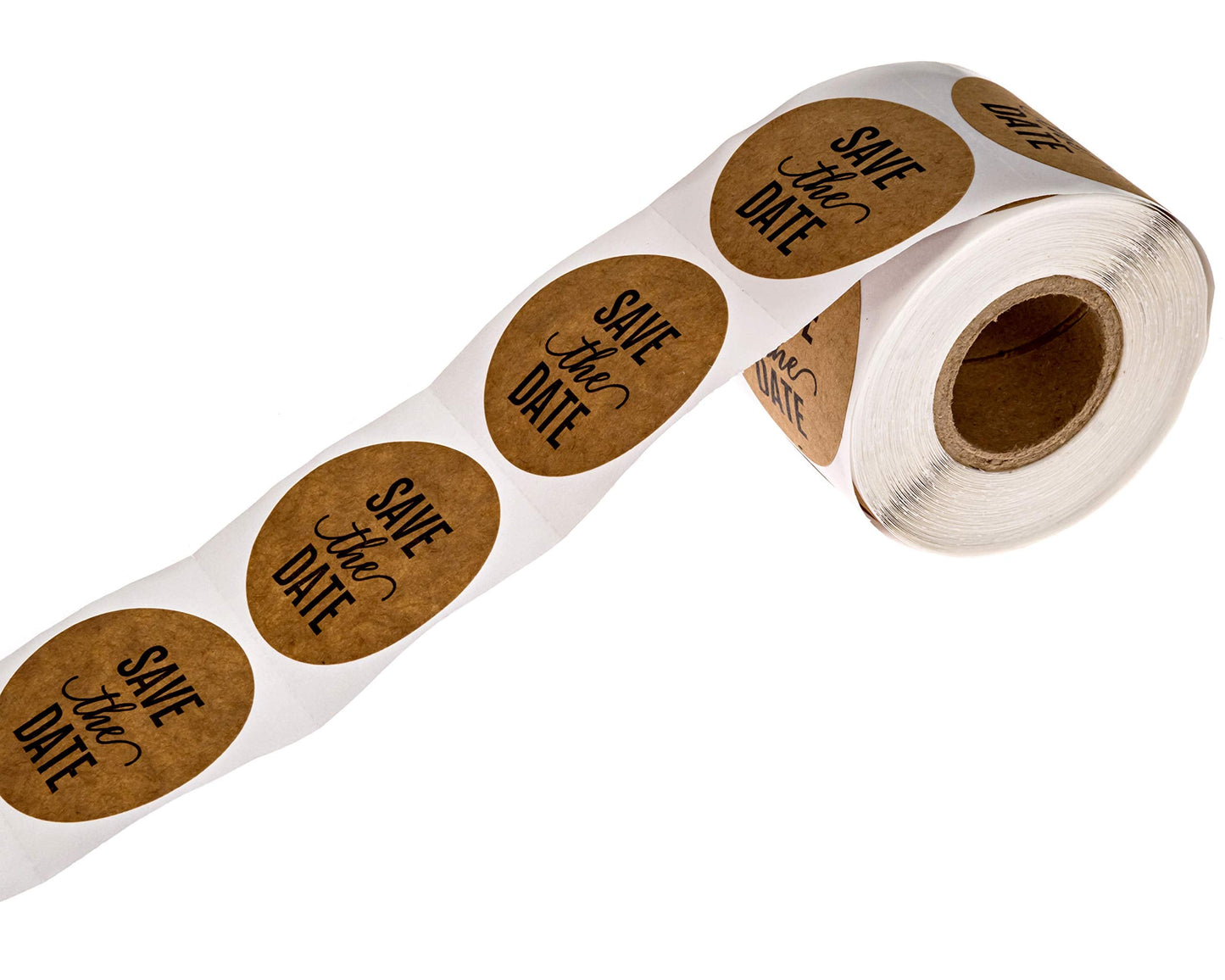 Save The Date Stickers / 250 Labels Per Roll / 1.5" Save The Date Wedding Seals Kraft Save the Date