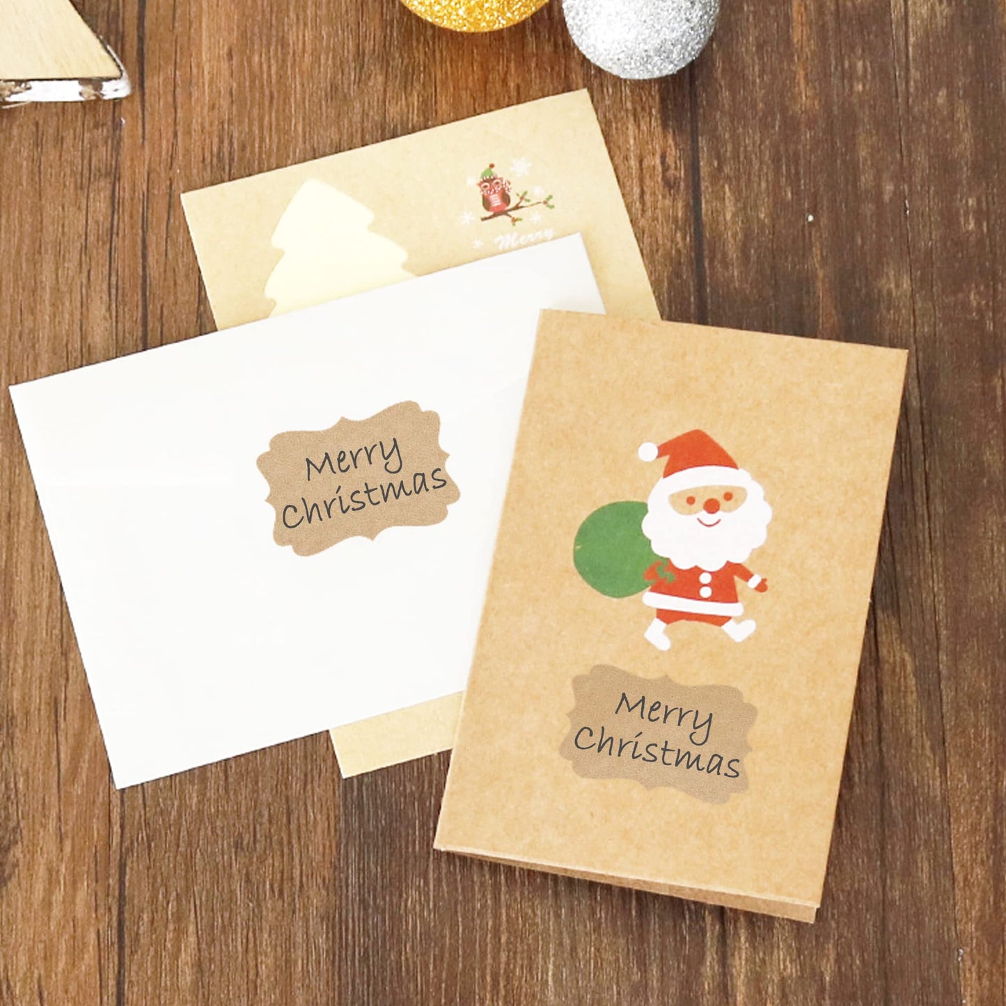 2" x 3" Kraft Label Stickers Writable Gift Labels, 200PCS Self-Adhesive Brown Labels for Essential Oil Bottle, Jars, Food Storage or Gift Decoration Fancy Stickers-03
