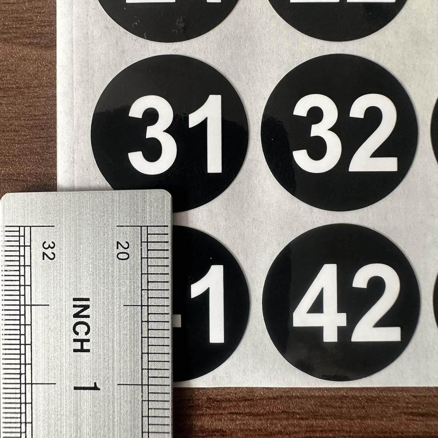 10 Sheets 1 Inch Number Stickers 1-50, Vinyl Waterproof Sticker Number Labels for Classroom,Storage, Organizing,Boxes, Black Adhesive Number Stickers Teacher Supplies