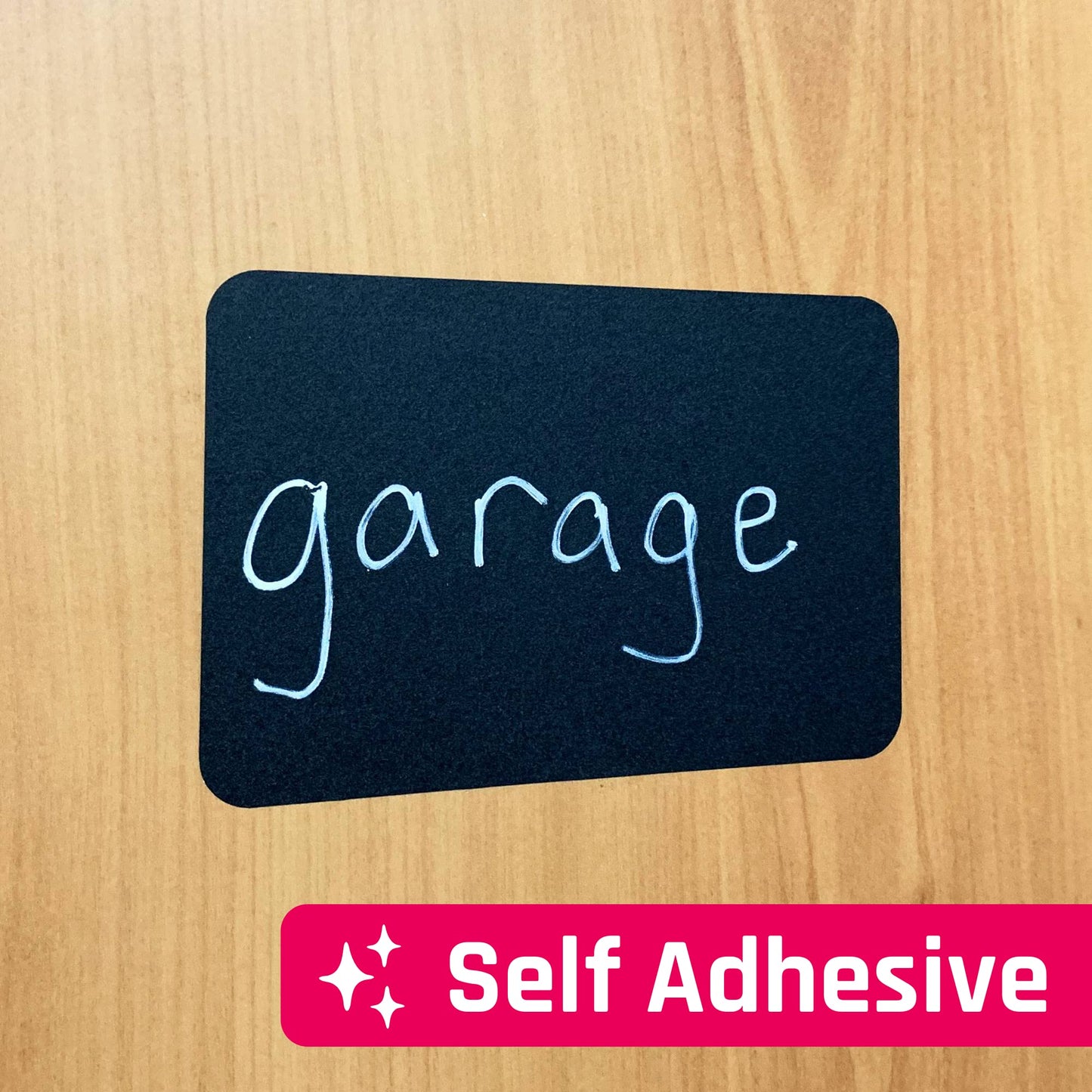 50-Pack, Chalkboard Labels Stickers, Erasable and Reusable - Rectangle, 6" x 4" 50 Labels