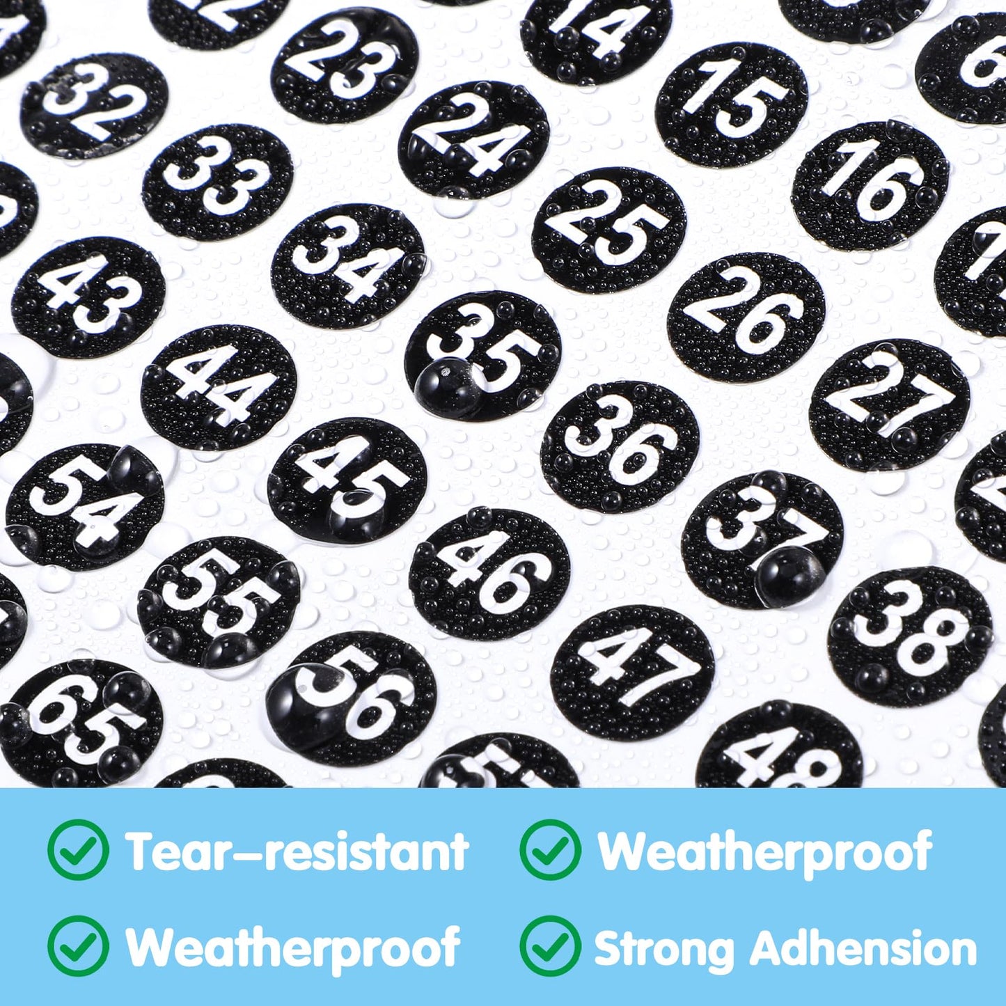 30Pcs Number Stickers 1-100 Consecutive Vinyl Small Number Stickers 0.4Inch Round Self-Adhesive Number Labels Stickers Number Decals for Office Classroom Storage Classification Boxes Locker