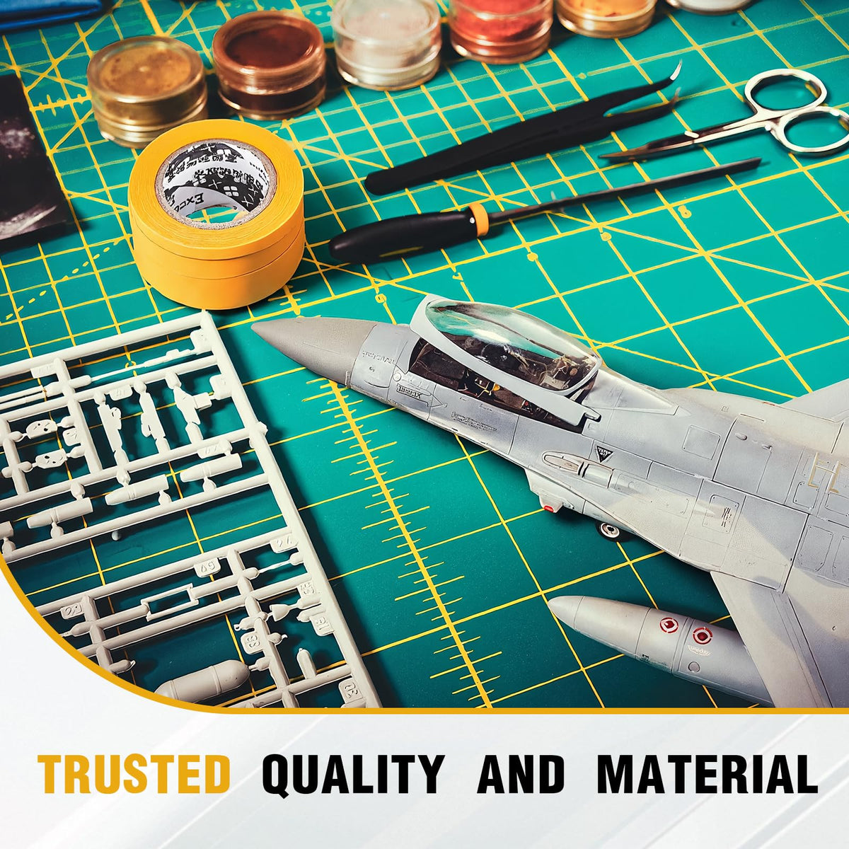 3 Pcs Model Masking Tape Airbrush Masking Tapes 6mm & 10mm & 18mm Automotive Paint Tape for Fine Model Painting