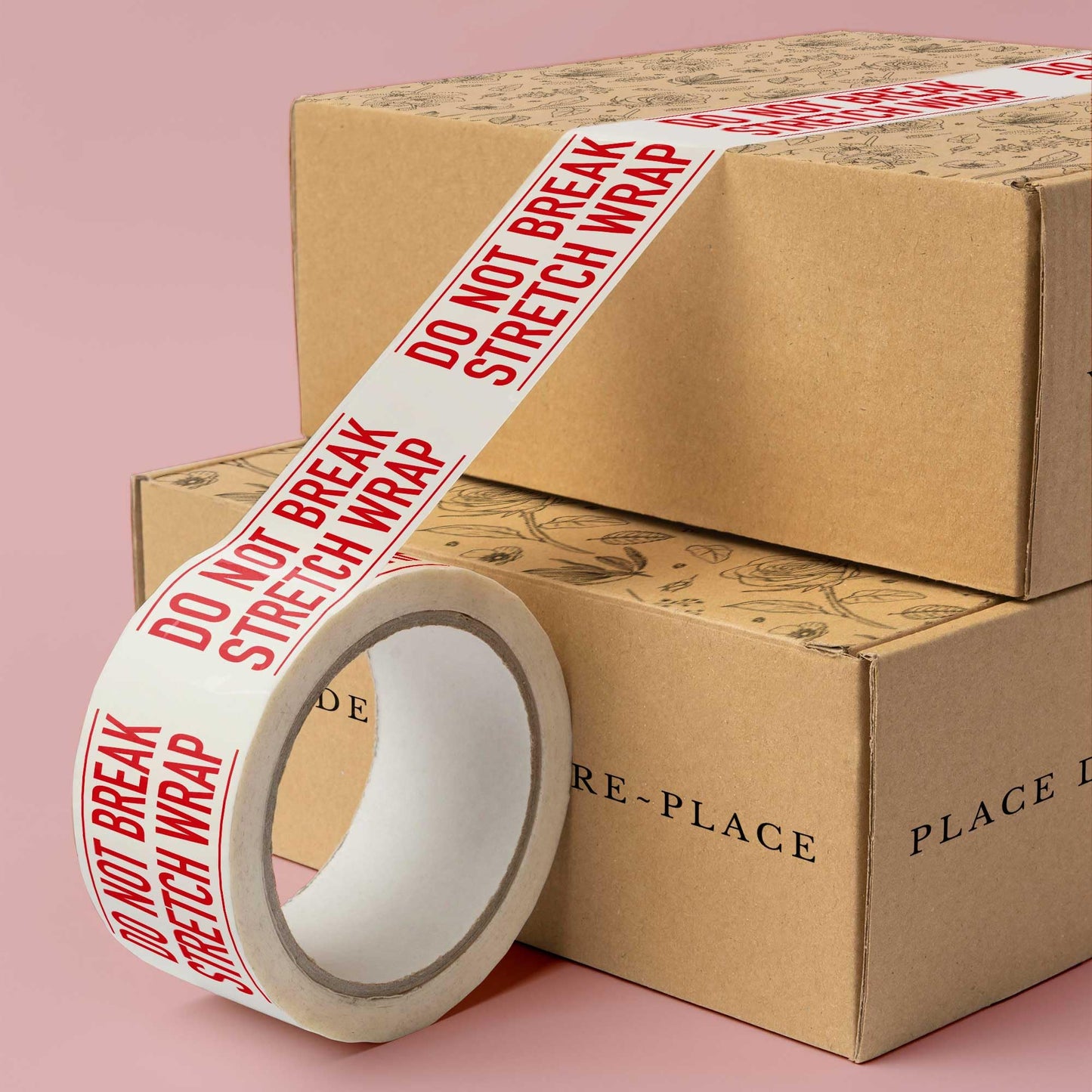 Warning Label Tape for Shipping, Caution Packaging Tape Roll for Parcel, Package, Cardboard, Boxes, HotMelt Sealing Packing Printing Tape 2" x 110 Yard (per roll) (DO NOT Break) DO NOT BREAK