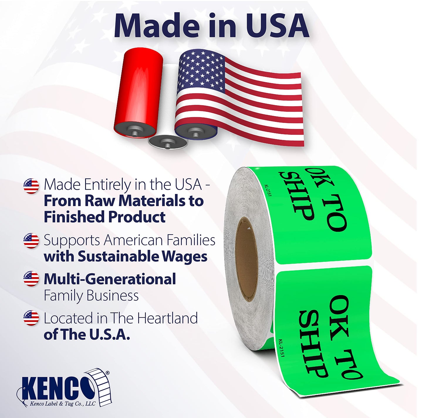 Scrap Labels - 500 3" X 2" Scrap Stickers - Inventory Control and Handling Adhesive 500 Permanent Adhesive Labels Per Roll Made in The USA and Fully Biodegradable (1) 1