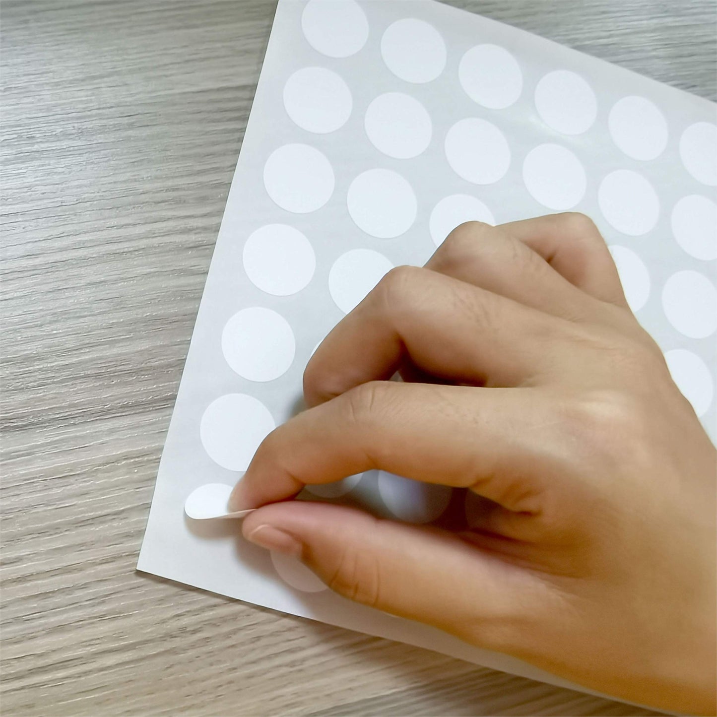 PARLAIM 1050 PCS 3/4 Inch White Circle Stickers, 15 Sheets, 0.75" Round Color Coding Dot Sticker Labels