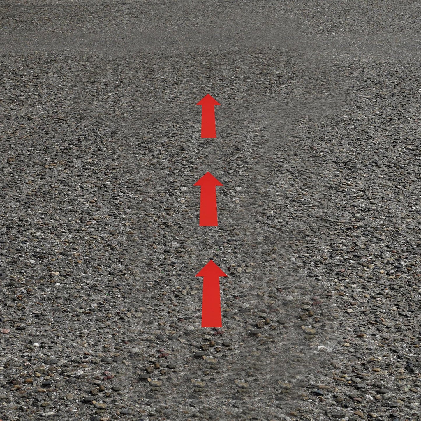 YOKIVE 20 Pack Arrow Sticker, 20x5cm Large Directional Arrow Signs Floor Decals PVC Removable Self Adhesive Waterproof Wall Marking for Floor Signs Road, Red