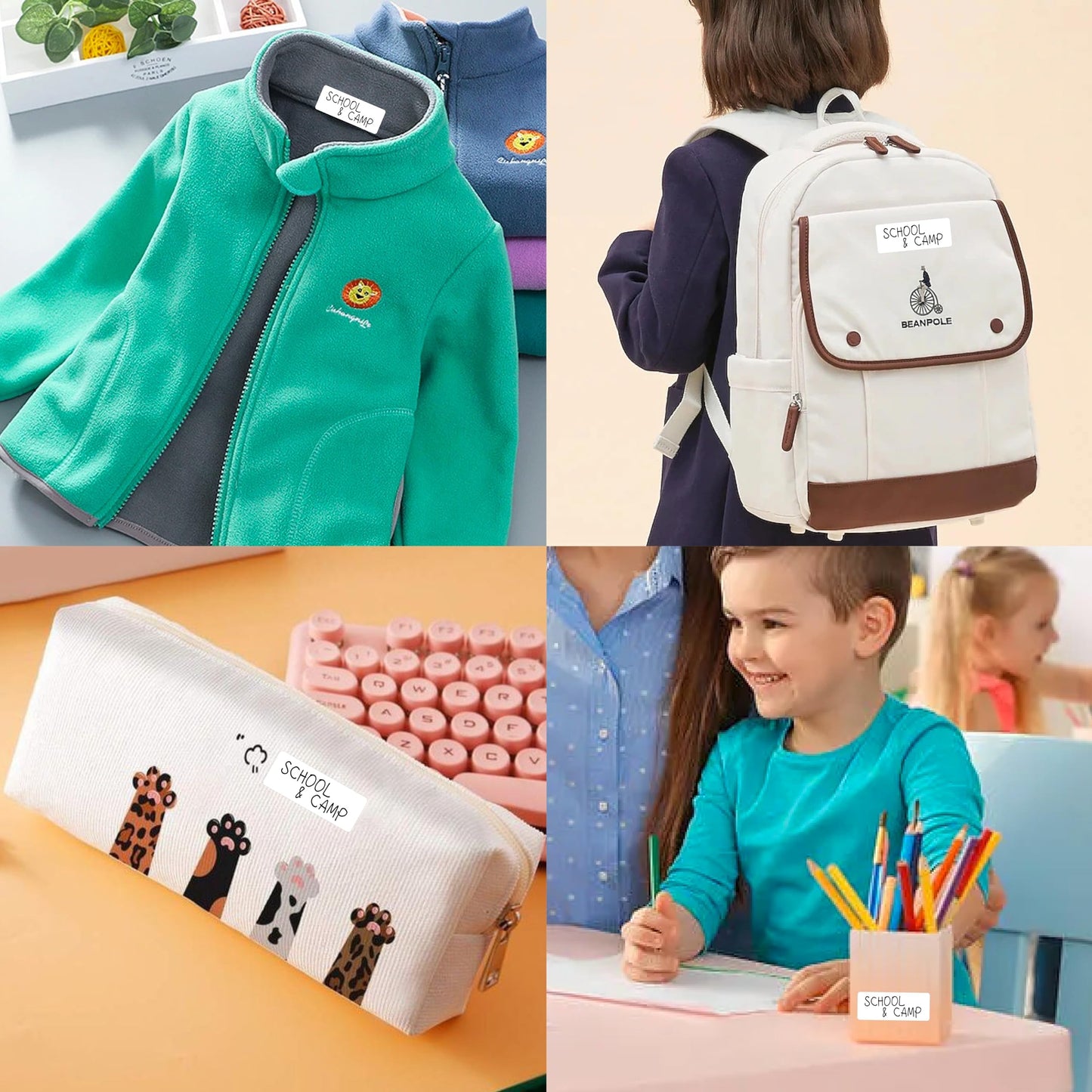 Ultimate All-Purpose No-Iron Fabric Labels for Kids - Self-Stick, Write-On, Washer & Dryer Safe - Ideal for School, Camp, Daycare & More - Pack of 72, 1.15” x 0.59 (Small Size) Regular Size