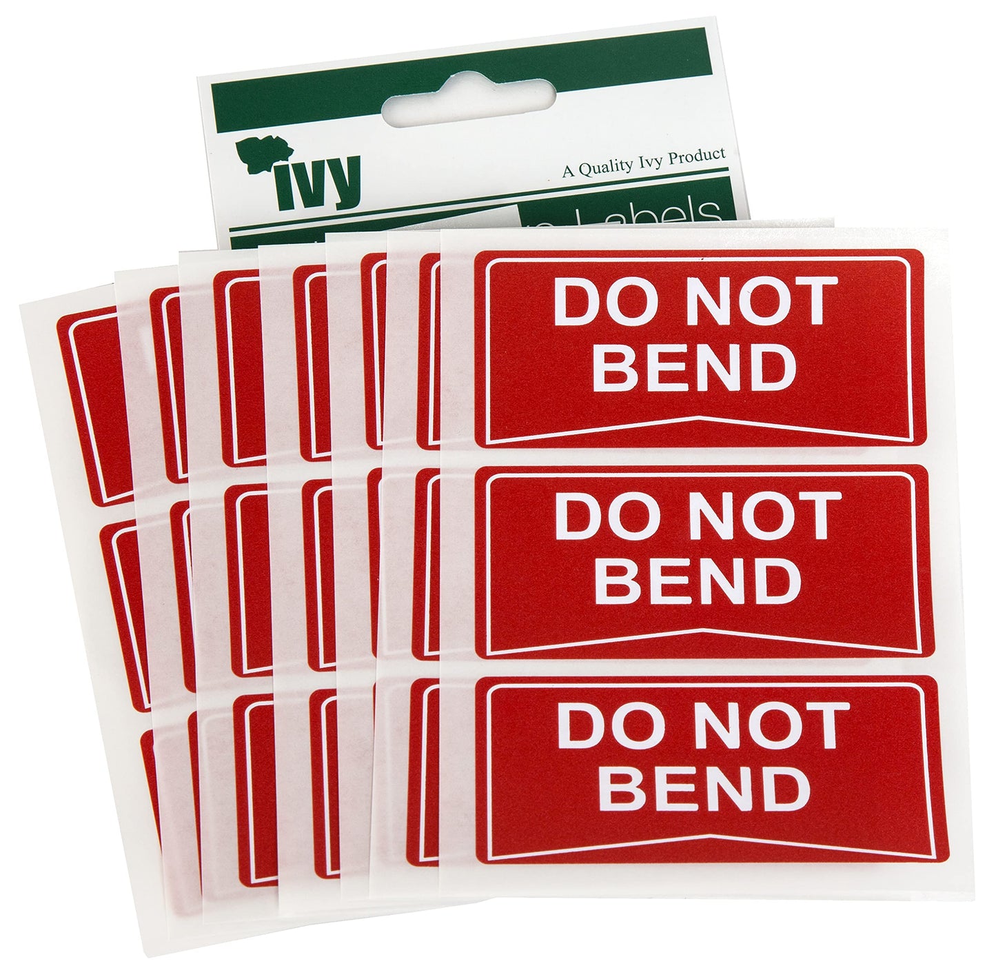 Do Not Bend Label Stickers Self Adhesive Medium Size - Pack 21