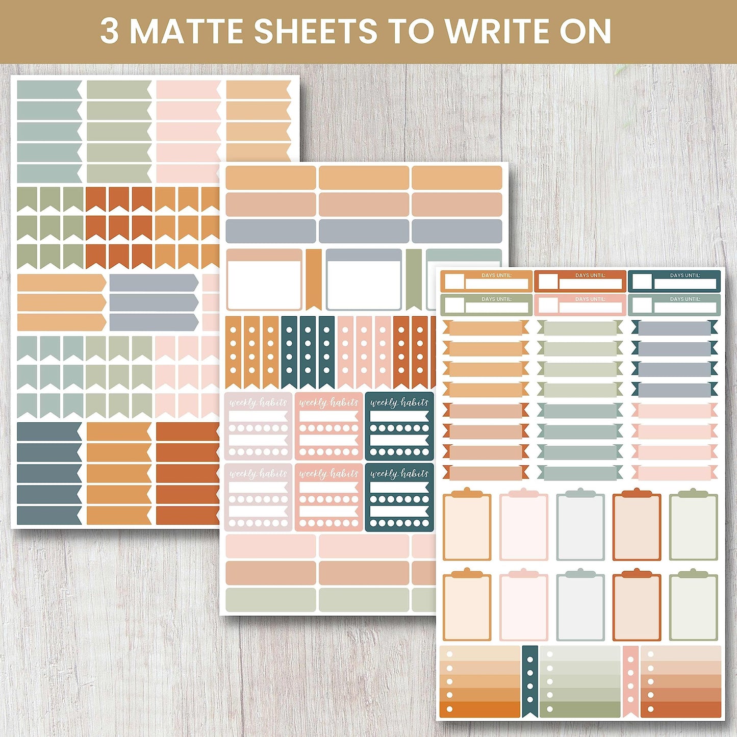 bloom daily planners Color Coding Planner Stickers - Muted Neutrals 1/4" Minimalist Dot Labels - Six Sheets, 1000+ Stickers Per Pack! - Sweater Weather