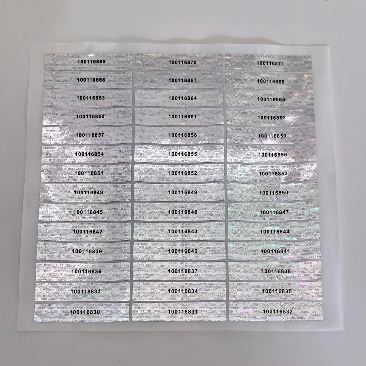 360 pcs Tamper Proof Hologram Stickers High Security Tamper Evident Seal Warranty Void Original Genuine Authentic Holographic Labels/Stickers w/Unique Sequential Serial Numbering(Silver) Silver5x1cm 360 pcs