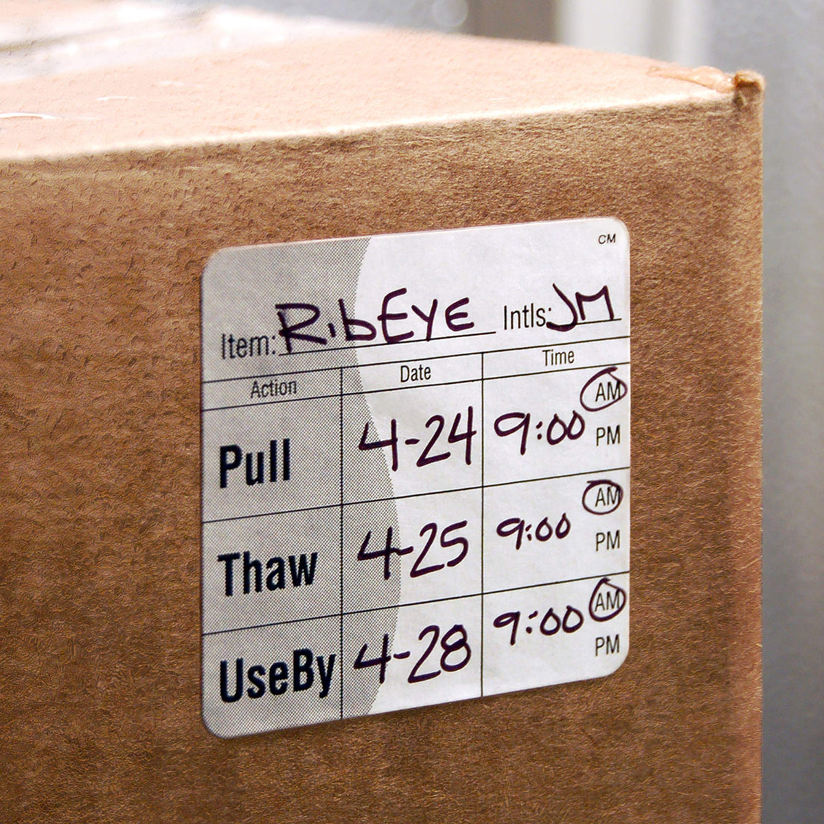 DayMark Safety Systems-IT112461 Pull/Thaw/Use by Freezable Label, 2" x 2" (Roll of 500) 2" x 2"