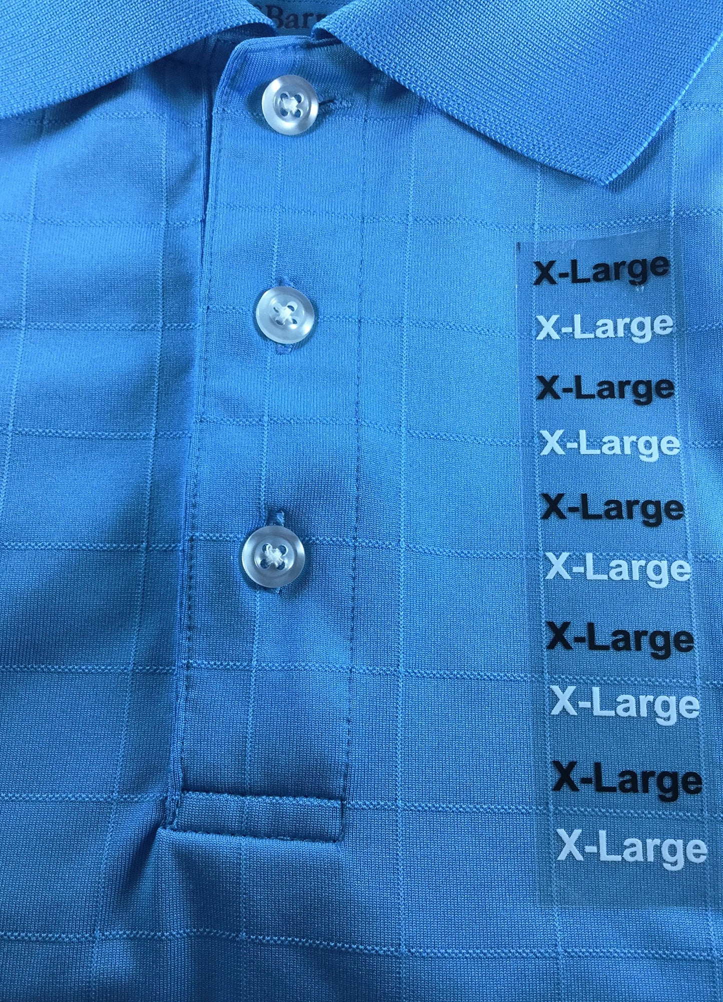 X-Large Clothing Labels Size Strip Stickers for Retail Apparel 1.25 x 5 Inch 125 Adhesive Stickers