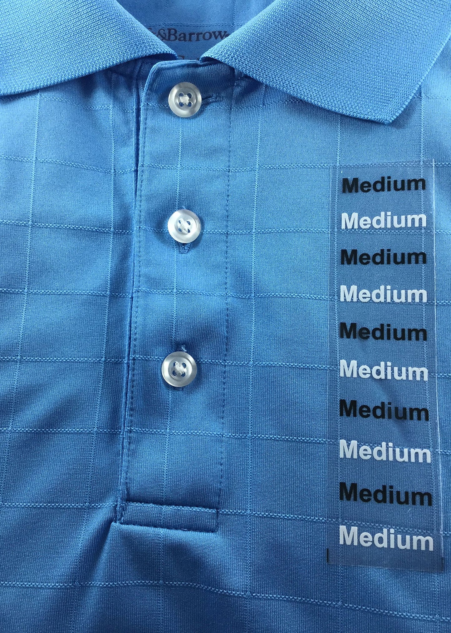 Medium Modern Clothing Labels Size Strip Stickers for Retail Apparel 1.25 x 5 Inch 125 Adhesive Stickers Medium