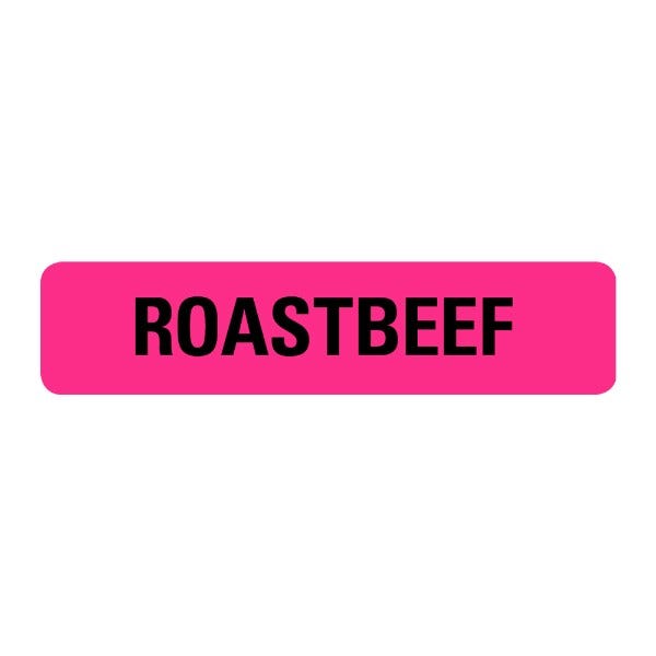 Roast Beef Food Service Medical Labels .375 x 1.625 (500 labels)