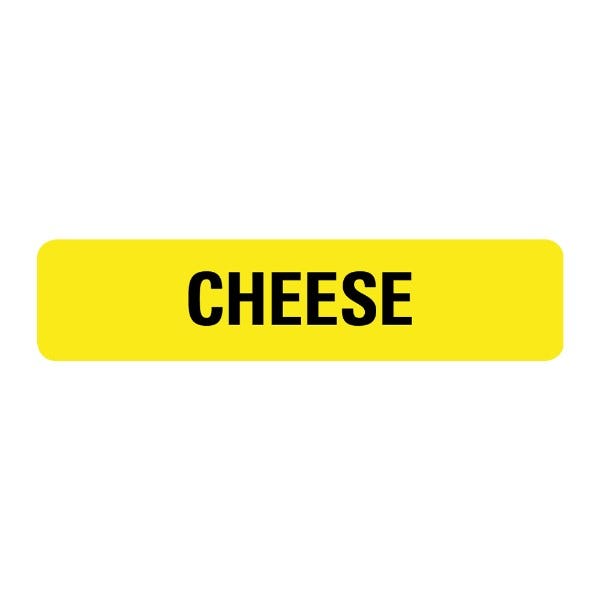 Cheese Food Service Medical Labels .375 x 1.625 inch (500 labels)