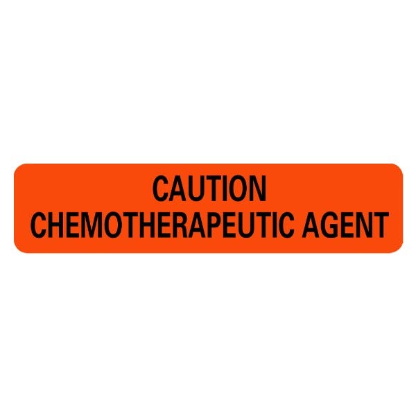 CAUTION CHEMOTHERAPEUTIC Labels .375 x 1.625 (500 labels)
