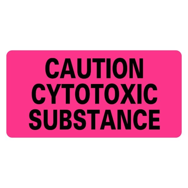 CAUTION CYTOTOXIC SUBSTANCE Labels 2" x 1" Labels (500 labels)