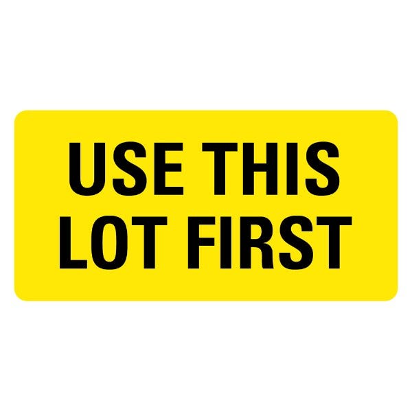 USE THIS LOT FIRST Medical Labels 2" x 1" Labels (500 labels)