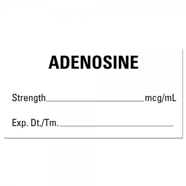 2"x1" ADENOSINE Medical Healthcare Labels 2" x 1" (500 labels)