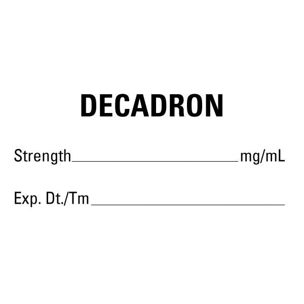 2"x1" DECADRON Medical Healthcare Labels 2" x 1" (500 labels)