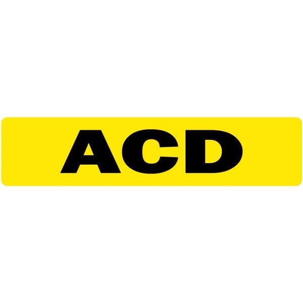 ACD Medical Labels Fluorescent .375" x 1.625" labels (500 labels)