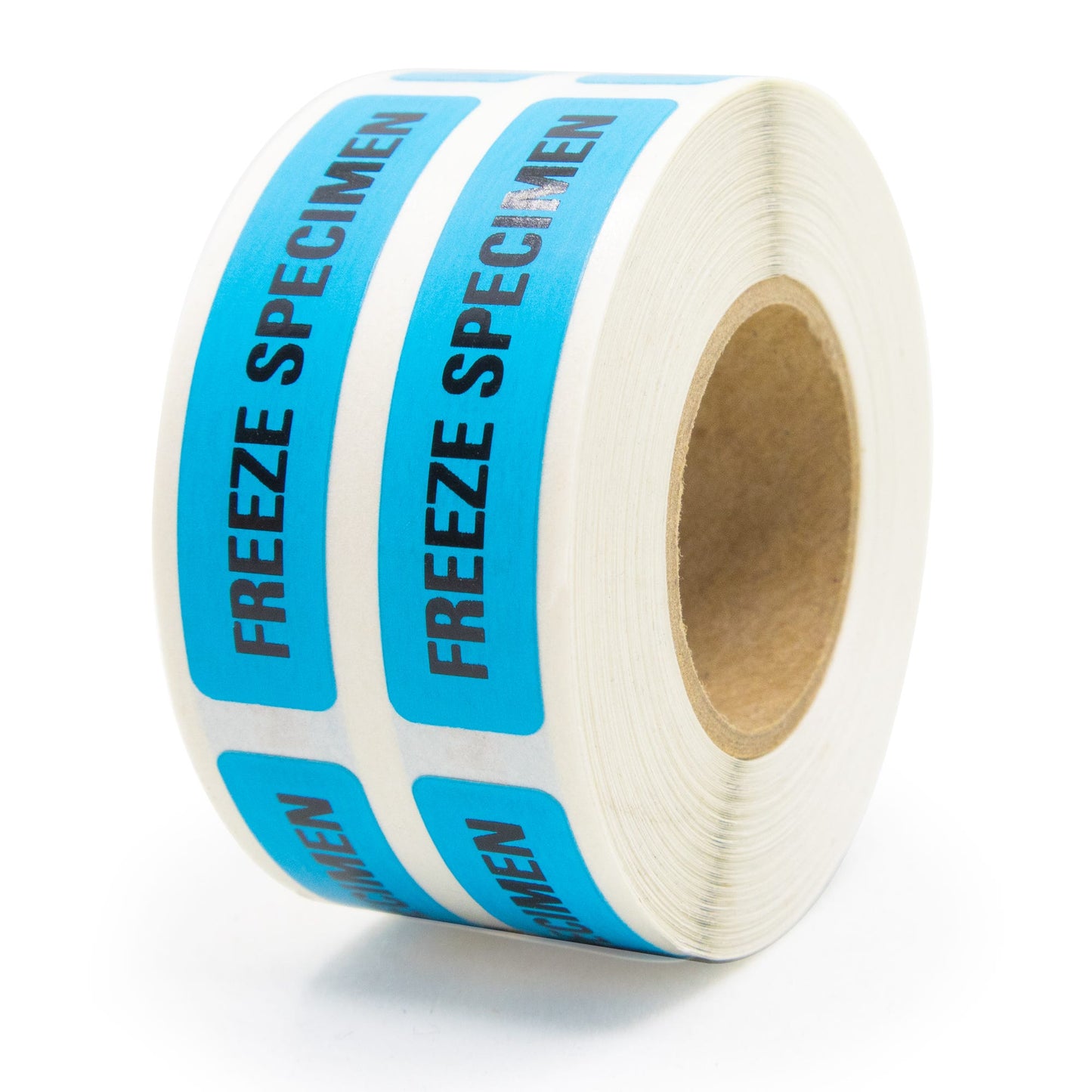FREEZE SPECIMEN Medical Labels .375" x 1.625" Blue Labels (500 labels)