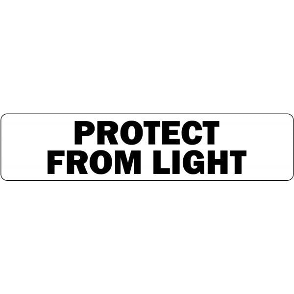 Protect from Light Medical Labels .375" x 1.625" white medical (500 labels)