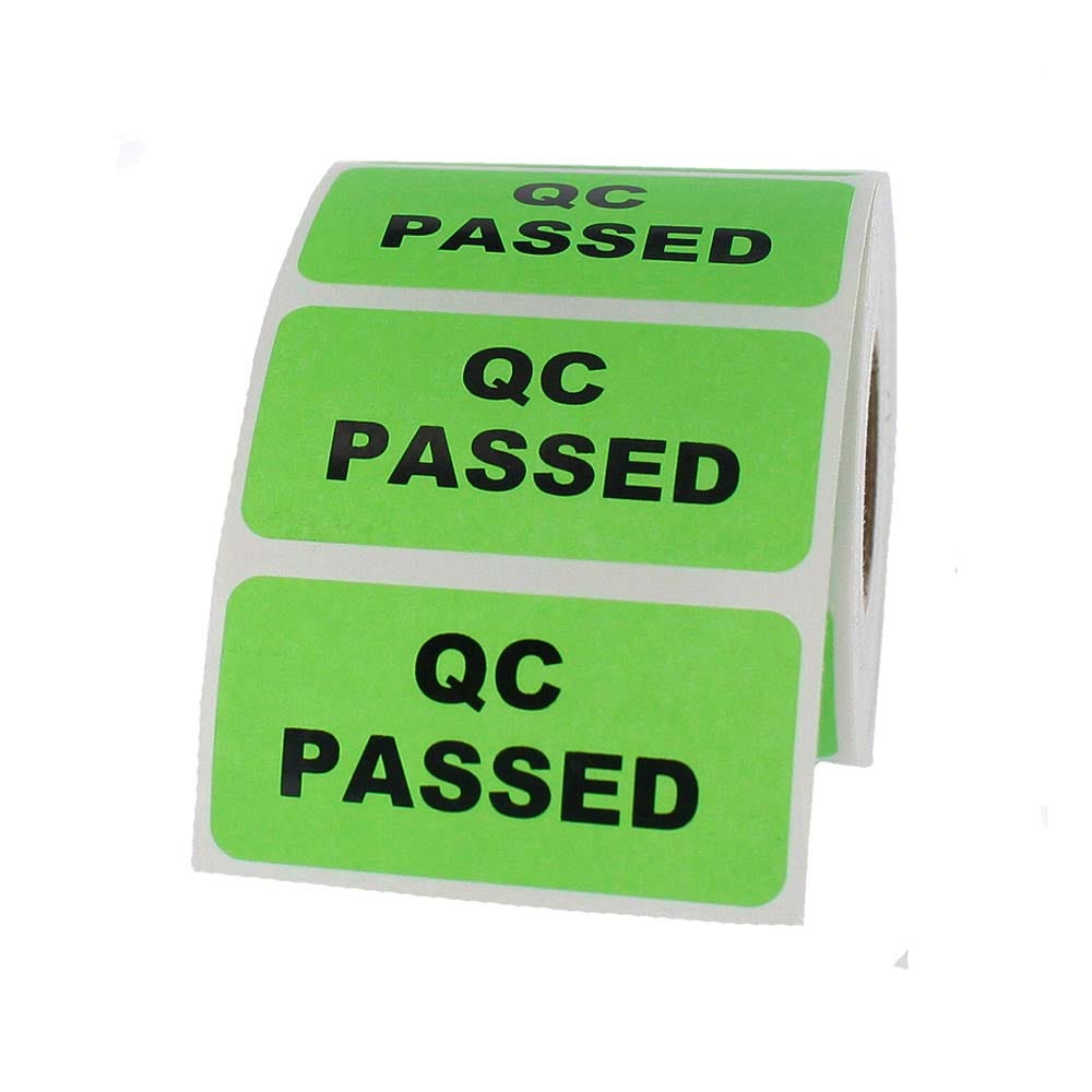 QC Passed Inventory Labels 2" x 1" 2" x 1" (500 labels)