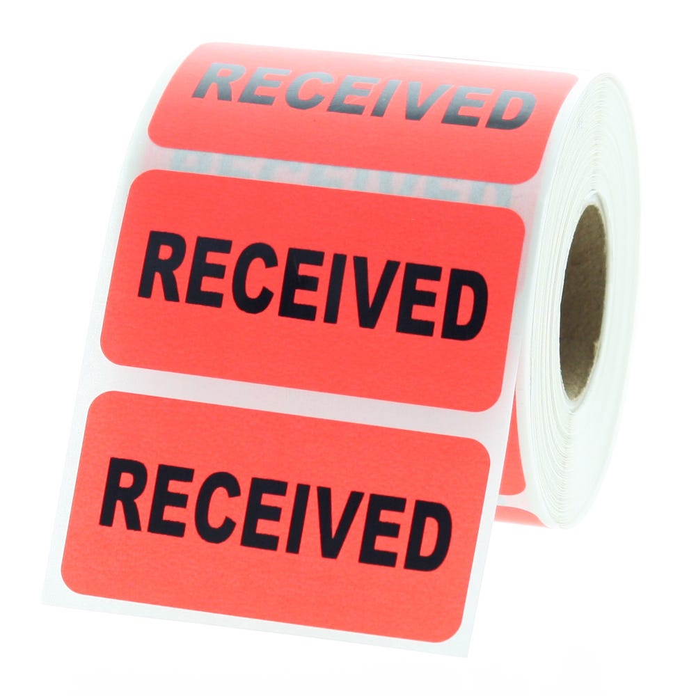 RECEIVED Inventory Labels 2" x 1" 2" x 1" Rectangles (500 labels)