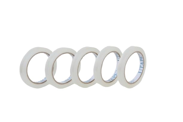 Singles Heavy Duty Clear Tape 1/2 Inch x 75 Yards Long, Packing Shipping Tape Refills Available Packaging Tape for Moving Boxes & Moving Supplies, Clear Office Use Sealing Tape 5 Roll 1/2" x 225'