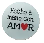100 Labels ¨Hecho a Mano con Amor¨Spanish Stickers