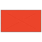 Veltec Premium 2212 Pricing Labels for Garvey and Contact 22-6 22-7 22-8 Price Gun - 9 Rolls, 11,000 Labels and Free Inker (Red) Red