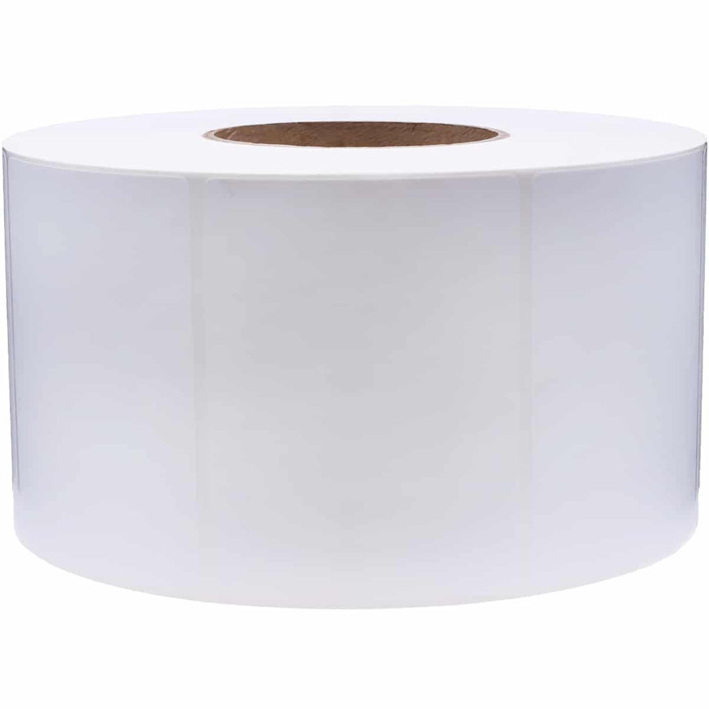 White perforated 4x6.5 inch laser and inkjet printer labels with 3-inch core, 900 count 