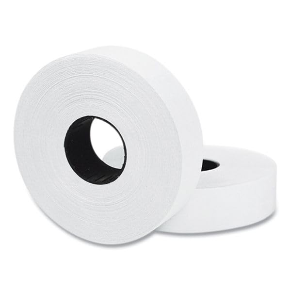 2 Rolls Pricing Labels for Monarch 1136 Two-Line Pricemarker - 3,500 Labels (White) (Pack of 4) 0.64 x 0.78 inches (Pack of 4)
