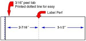 Neopost/Hasler 6-1/8" x 1-9/16" Postage Tape Strip. Compare to Neopost Postage Meter Tape 7465233-01/PT1N03/PT1N12 and Hasler 900-401-0/PT1H12