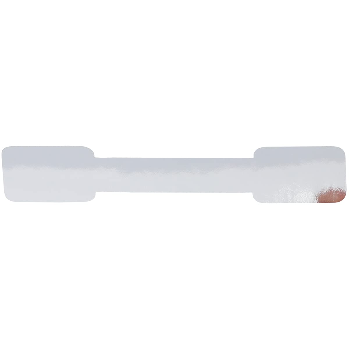 Silver Blank Tamper Evident Labels 0.5 x 2.75 Inch 500 Total Clear Stickers - Tamper Proof Stickers, Ideal for Food Delivery, Food Packaging, Envelope Seals, Product Protection