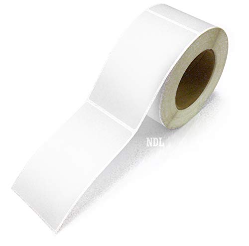 NextDayLabels - 3 X 5 Rectangle Inventory Color Coding Labels, 500 Per Roll (White) White